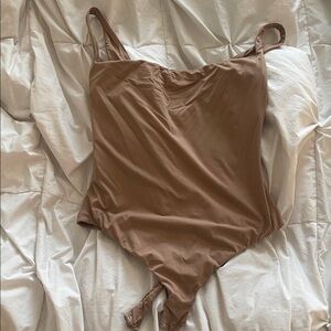 SKIMS Tan Shapewear Bodysuit